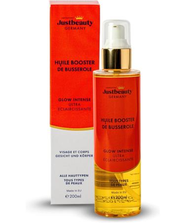 Huile Booster de Busserole - Glow Intense 200ml | Soin claircissant Anti-Taches | Unifie le Teint & Illumine la Peau | Hydratation & clat Naturel - Buy Online on GoSupps.com