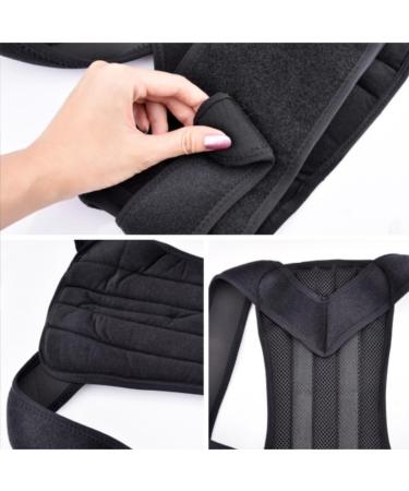 Waist Trainer Full Back Support Back Brace Posture Corrector Belt Shoulder Straightener Scoliosis Waist Cincher(X-Large) X-Large Black - Buy Online on GoSupps.com