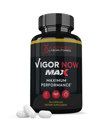 Justified Laboratories Vigor Now Max 1600MG Men's Health Formula 60 Capsules
