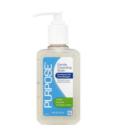 PURPOSE Gentle Cleansing Wash Oil-Free Soap-Free No Sulfates Added 6 FL OZ (Pack of 3)