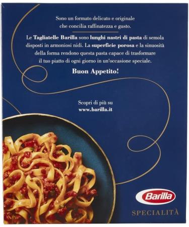 Italian Gourmet E.R. Barilla Specialty Tagliatelle Pasta 100% Italian Pasta 500g + Italian Gourmet Pulp 400g Pack of 20 - Buy Online on GoSupps.com