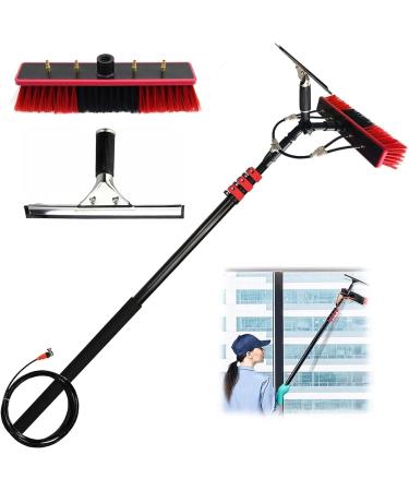 Outdoor Window Cleaning Pole Window Cleaning Telespole Water Fed Brush Squeegee for Cleaner Outdoor Window (Color : 36ft) (36ft)