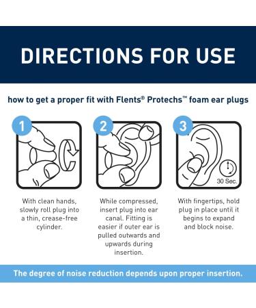 Flents Ear Plugs 24 Pair - NRR 33 for Sleep, Snoring, Noise Reduction - Pack of 6 (4 Pairs Each) - Ideal for Travel, Concerts, Construction, Studying - Buy Online on GoSupps.com