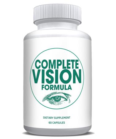 Pure Eye Health Vitamin & Mineral Supplements for Adults | #1 Complete Research Vision Formula w/Bilberry Lutein Zeaxanthin Lycopene Resveratrol | Supports Eye Strain Dry Eyes 60 Capsules