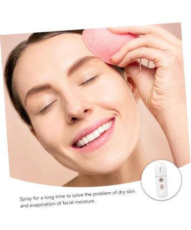 HAPINARY 1pc Hydrating Instrument Mini Face Humidifier Spa Steamer Beauty Steamer Face Water Steamer Nano Spray Humidifier Skin Steamer Hydrating Mister White Abs Moisturizing - Buy Online on GoSupps.com