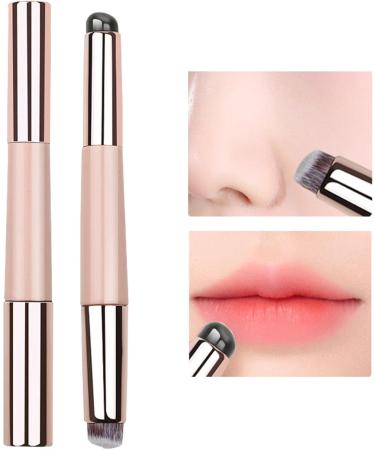 Silicone Lip Applicator Silicone Makeup Brush | Silicone Makeup Applicator | Multipurpose Lipstick Shine Makeup Brush Tool Soft Double Head Lip Oil Brush with Lid for Women and Girls pink - Buy Online on GoSupps.com