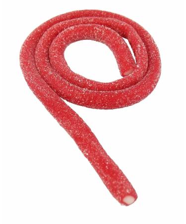 Giant Fizzy Strawberry Cables - 15 Candy Sticks Sweets 1 Count (Pack of 15)
