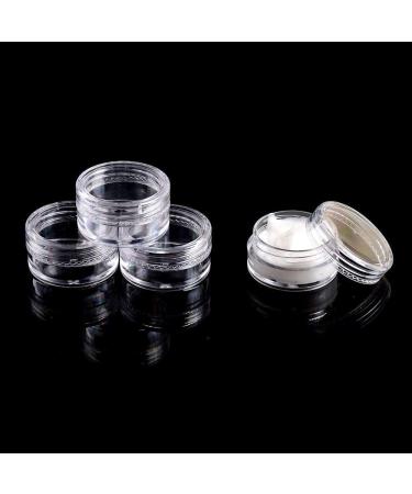 120 Empty 5g Plastic Cosmetic Sample Jars with Lids - Clear Pots for Makeup, Nails, Jewelry - 120 Count Pack - Buy Online on GoSupps.com