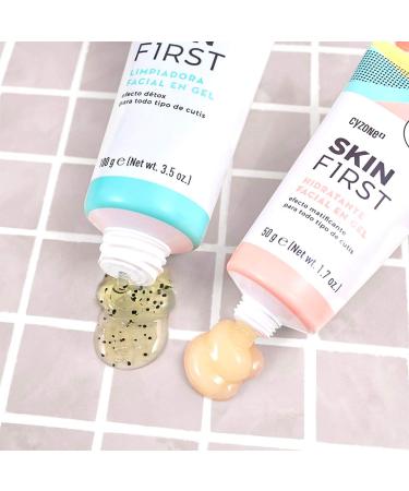 Cyzone Skin First Set - Gel Facial Cleanser & Moisturizer for Refreshing & Energizing Skin | International Shipping Available - Buy Online on GoSupps.com