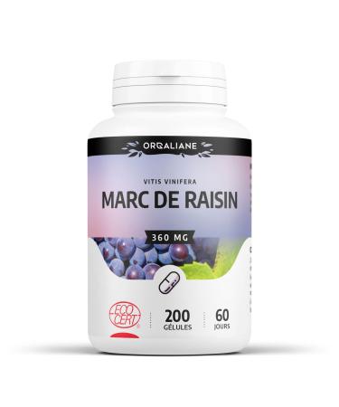 Grape Marc 360 mg - 200 capsules - Ecocert certified