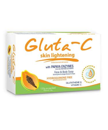 Gluta-C Skin Lightening Soap with Papaya Exfoliants - Brighten and Exfoliate for Radiant Skin - Buy Online on GoSupps.com