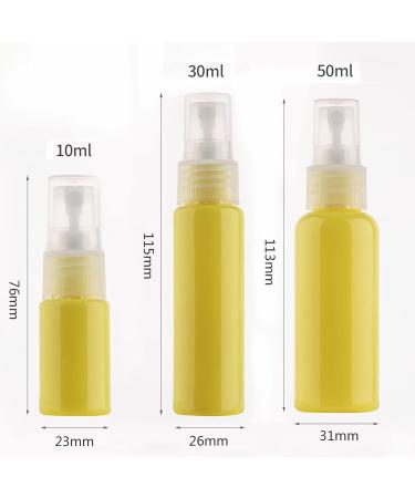 TIANZD 12 Pieces 10ml 0.3 oz Lightproof Yellow Spray Bottles Plastic Fine Mist Spray Bottles Refillable Bottle for Cosmetic Perfume Cleaning Travel with 1x Funnels Yellow 10ml - Buy Online on GoSupps.com