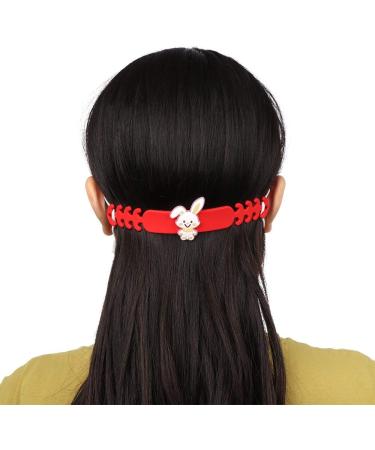 5pcs Kids Cartoon 14 * 1.4cm Adjustable Extension Strap Buckle Ears Protectors Hook Ear Saver Grips Wearing Clips(Pink) - Buy Online on GoSupps.com
