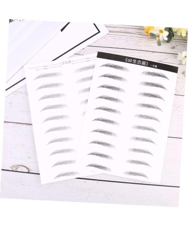 MAGICLULU 2 Pairs Eyebrow Sticker Black Makeup Adhesive Eyebrow Template Makeup Brishes Disposable 6d - Buy Online on GoSupps.com
