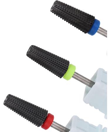 Nail Grinding Head Nail Drill Bit Set Professional Compact Portable for Home for Nail Salon(black) - Buy Online on GoSupps.com