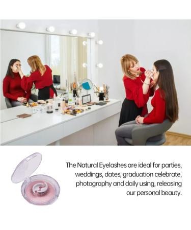 Buy Self Adhesive False Eyelashes - Reusable No Glue Eyeliner Needed Natural & Fluffy - International Shipping - Buy Online on GoSupps.com