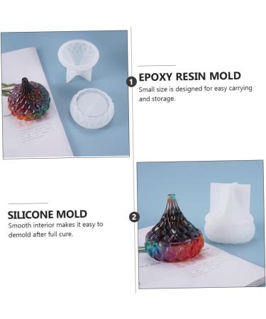 STOBOK 2pcs Box Storage Box Mold Silicone Molds Diy Silicone Mold Epoxy Diy Supplies Water Drop Storage Jar - Buy Online on GoSupps.com