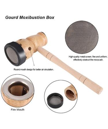 CHENGYIDA Wooden Gourd Moxa Box - Moxibustion Burner Tool for Acupuncture & Massage - Buy Online on GoSupps.com