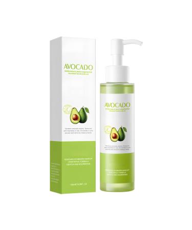 Huile D maquillante Nourrissante l'Avocat 150ml Huile dissolution maquillage impuret s limine les Impuret s Laisse une Sensation de Peau Soyeuse et Hydrat e Texture Fondante