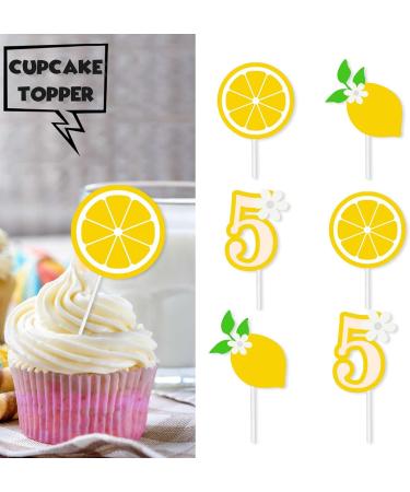 S-FX-0090 Ice Cream Fruit Dessert Cupcake Topper Colorful Glitter Happy Birthday Sensory Pop Game Theme Decor Supplies Baby Shower Boys Girls Birthday Party Decorations - Buy Online on GoSupps.com