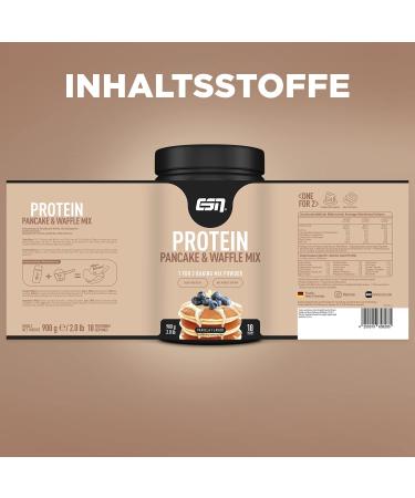 ESN Protein Pancakes & Waffles - Vanilla 908g | 30g Protein/Serving | Muscle Building & Diet | Tested Quality - Made in Germany - Buy Online on GoSupps.com