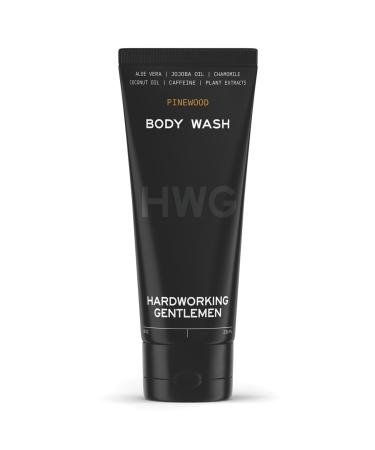 Hardworking Gentlemen - Natural Body Wash - Soothing Pinewood Scent - Organic Ingredients for Clean, Moisturizing & Nourishing Body Shampoo