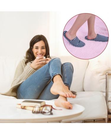 Buy Foldable Slipproof Hotelslippers | Portable Bathroom & Spa Slippers for Men & Women - Large/X-Large Stripes - Buy Online on GoSupps.com