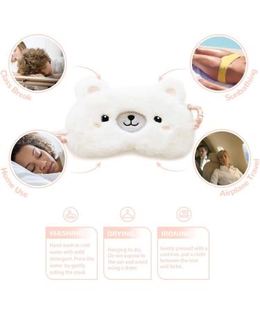 Buy H Homewins Plush & Silk Sleep Mask - Ultra-Light Eye-Blocking Party Mask for Women (Polar Bear) - International Shipping Available - Buy Online on GoSupps.com