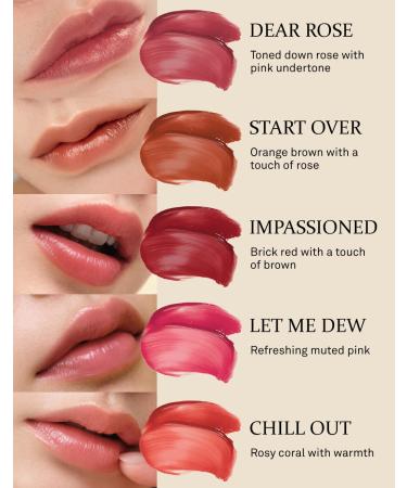 HINCE Mood Enhancer Lip Glow - Moisturizing Lip Balm with Shea Butter & Sweet Almond - Long-lasting Tinted Lip Tint in Impassioned Shade - 0.2oz - Buy Online on GoSupps.com