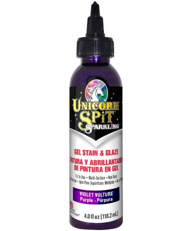 Unicorn SPiT Sparkling Violet Vulture Gel Stain and Glaze 5775002 4.0 Fl Oz  4
