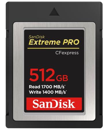 SanDisk 512GB Extreme PRO CFexpress Card Type B - SDCFE-512G-GN4NN 512GB Card Only