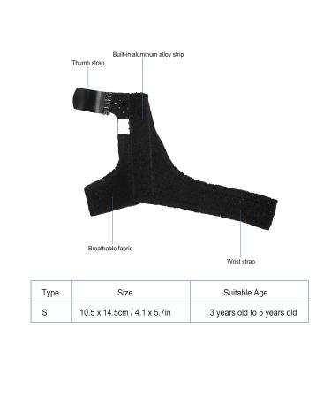 Thumb Splint for Kids - Finger Brace for Thumb Fracture & Tendinitis (Medium Black) - International Shipping Available - Buy Online on GoSupps.com
