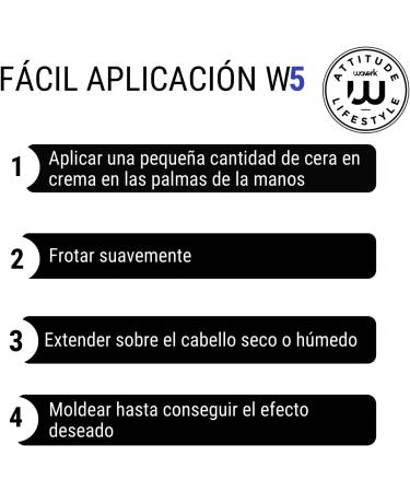 Men's Hair Wax - 100ml Modeling Styling Cream Wax - Medium Hold Natural Shine - Adds Texture to Hair without Weighing It Down. Professional Product Made in Spain. - Buy Online on GoSupps.com