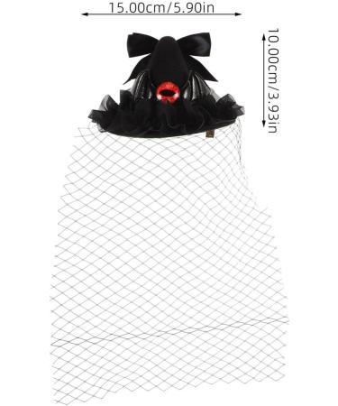 Beaupretty Halloween Witch Hat Hair Clips Witch Hat Hair Accessories Small Witch Hat Fascinator Veil Top Hat for Halloween - Buy Online on GoSupps.com