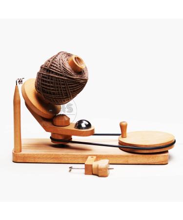 Wooden Yarn Winder | Beech Wood Yarn Winder | Wooden Yarn Ball Winder Hand Operated | Wooden Ball Winder | Overall Best Winder, Natural Beech Portable - Beech