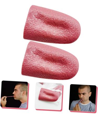 Buy Bcoath 2-St False Tongue for Halloween - Stretchy Artificial Horror Tongue Prop for Kids - 1.5x3.5cm - Buy Online on GoSupps.com