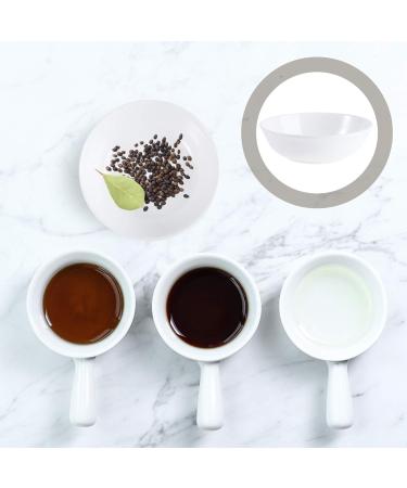 OUNONA 4pcs Dipping Sauce Dish Mini Dipping Plates Food Serving Plates Mini Seasoning Dishes Dip Bowls Wasabi Dish Mustard Bowl Ceramic Dipping Bowls Small Bowl Dessert White re-usable - Buy Online on GoSupps.com