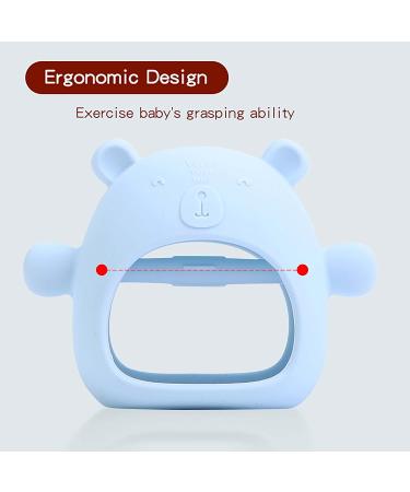 Komfy LilLove Bear Mitten Teether for 3+ Months Babies - BPA Free, Anti-Drop, Sustainable, Washable & Non-Toxic - Caramel - Buy Online on GoSupps.com