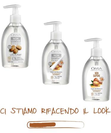  Omia Omia Organic Eco Soap with Moroccan Argan Oil Liquid Soap for Hands and Face Elastic Protective and Nourishing Action - 4 x 300ml Bottles - Amazon Exclusive - Buy Online on GoSupps.com