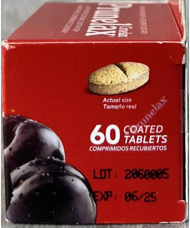 Prunelax Ciruelax Laxative Tabs 60 ea (Pack of 2) - Buy Online on GoSupps.com