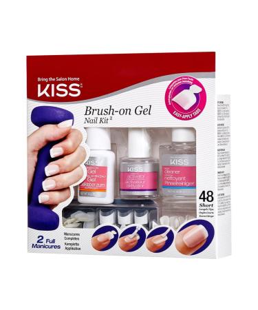 Kiss Brush-On Gel Nail Kit (KGLK01) - Easy Application for Salon-Quality Nails - Buy Online on GoSupps.com