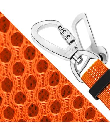 Slowton XXS Dog Harness with Safety Belt for Car - Breathable Secure Includes 2 Carabiner Hooks (Orange) - Buy Online on GoSupps.com