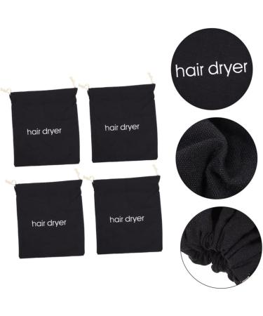 Baluue 4pcs Hair Dryer Storage Bag Curling Hair Dryer Travel Tote Bag Travel Supplies Hair Bag Black Fabric - Buy Online on GoSupps.com