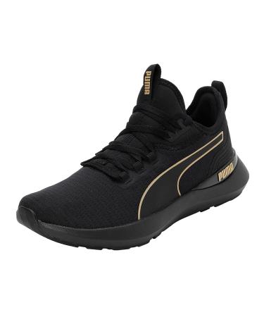 PUMA Women's Pure Xt WN's Gymnastics Shoe 38.5 EU Puma Black Puma Team Gold