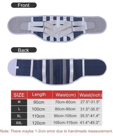 Oakye Back Corrector | Lumbar Spine Support Belt for Herniated Discs | Orthopedic Waist Support with Removable Double-Pull Cushions & Steel Rails - Health & Relaxation (G Onecolor XXL) - Buy Online on GoSupps.com