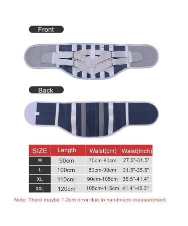 Buy Backcorrectors Swan Back Belt - Intervertebral Disc Orthopedic Waist Support | Removable Pillows & Steel Rails | Size L | Health & Relaxation - Buy Online on GoSupps.com