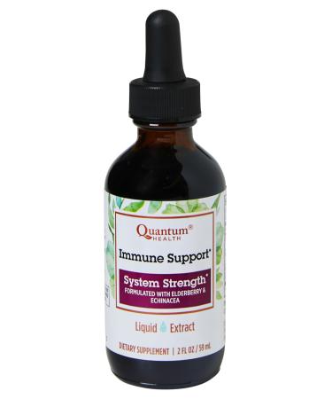 Quantum Health Immune Support Elderberry Echinacea Goldenseal Liquid Extract - Daily Wellness Herbal Immunity Formula for Women & Men - High Dose Fast Absorption Tincture - 2 Fl Oz