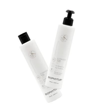 Anti-hair loss and anti-dandruff care routine composed of 12-plant shampoo and 1883 triumphant lotion. Set of 2 products. Discover the power of plants - 100% French. Enriched with veg