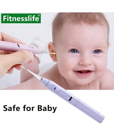 LUKEO Ear Cleaning Tool with Light | USB Rechargeable Spiral Ear Wax Remover Set - Portable and Safe for Baby Kids | Ear Cleaner Wax Removal (Color D) - Buy Online on GoSupps.com