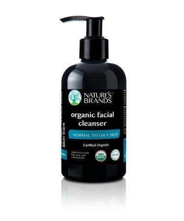 Nature's Brands Herbal Choice Mari Organic Facial Cleanser Normal to Oily 8 fl oz BPA Free Plastic Bottle
